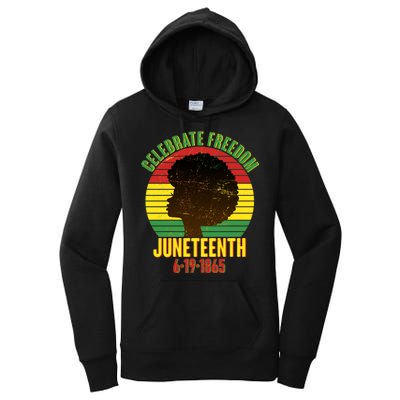 Celebrate Freedom Juneteenth 6-19-1865 Women's Pullover Hoodie