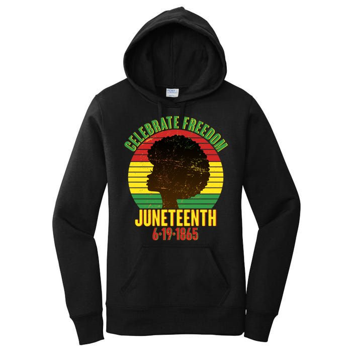 Celebrate Freedom Juneteenth 6-19-1865 Women's Pullover Hoodie