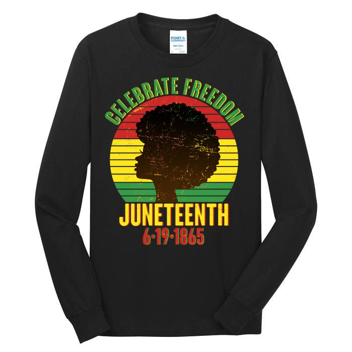 Celebrate Freedom Juneteenth 6-19-1865 Tall Long Sleeve T-Shirt