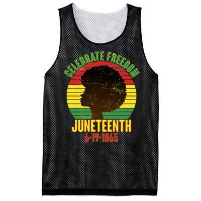 Celebrate Freedom Juneteenth 6-19-1865 Mesh Reversible Basketball Jersey Tank