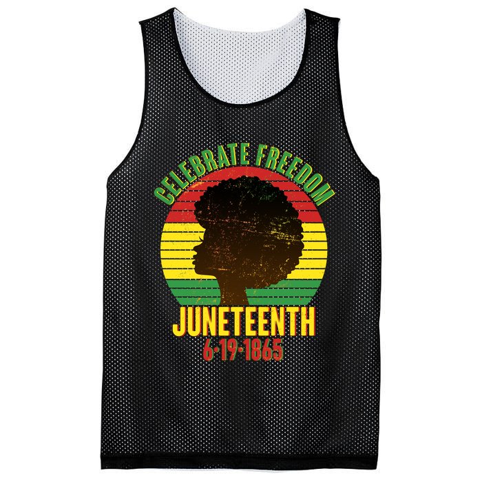 Celebrate Freedom Juneteenth 6-19-1865 Mesh Reversible Basketball Jersey Tank
