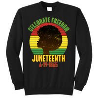 Celebrate Freedom Juneteenth 6-19-1865 Tall Sweatshirt