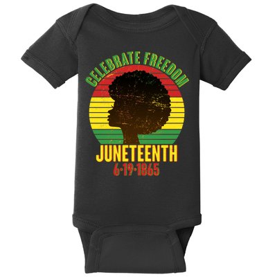 Celebrate Freedom Juneteenth 6-19-1865 Baby Bodysuit