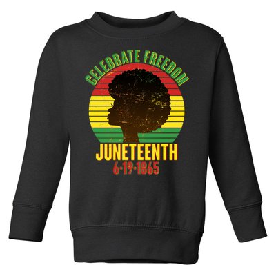 Celebrate Freedom Juneteenth 6-19-1865 Toddler Sweatshirt