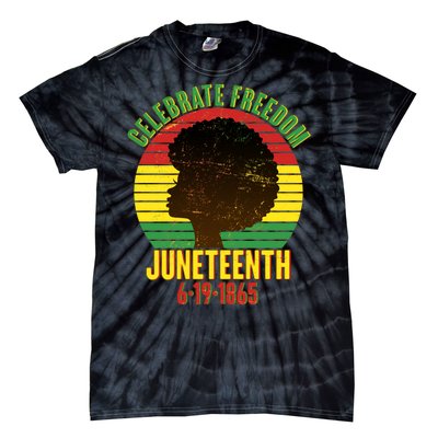 Celebrate Freedom Juneteenth 6-19-1865 Tie-Dye T-Shirt