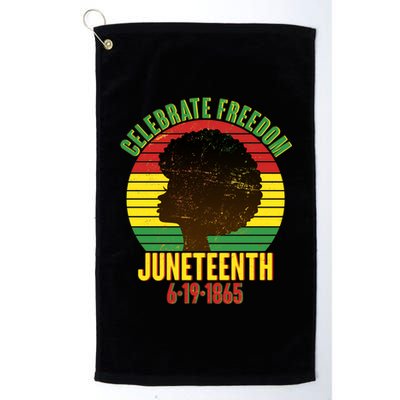 Celebrate Freedom Juneteenth 6-19-1865 Platinum Collection Golf Towel