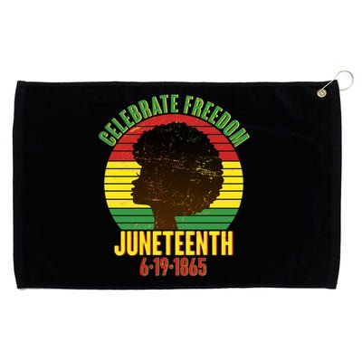 Celebrate Freedom Juneteenth 6-19-1865 Grommeted Golf Towel