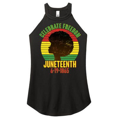 Celebrate Freedom Juneteenth 6-19-1865 Women's Perfect Tri Rocker Tank