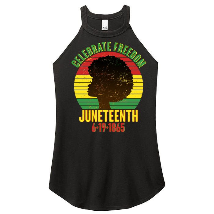 Celebrate Freedom Juneteenth 6-19-1865 Women's Perfect Tri Rocker Tank