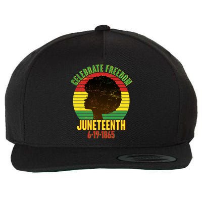 Celebrate Freedom Juneteenth 6-19-1865 Wool Snapback Cap