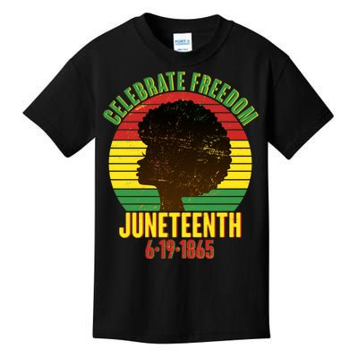 Celebrate Freedom Juneteenth 6-19-1865 Kids T-Shirt