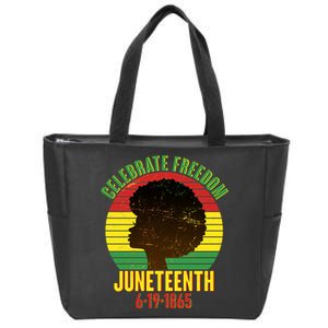 Celebrate Freedom Juneteenth 6-19-1865 Zip Tote Bag