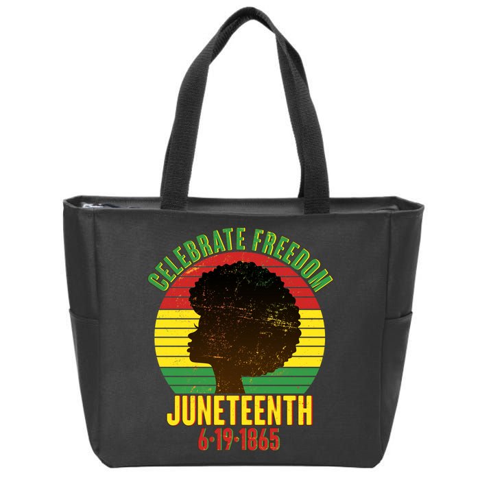 Celebrate Freedom Juneteenth 6-19-1865 Zip Tote Bag