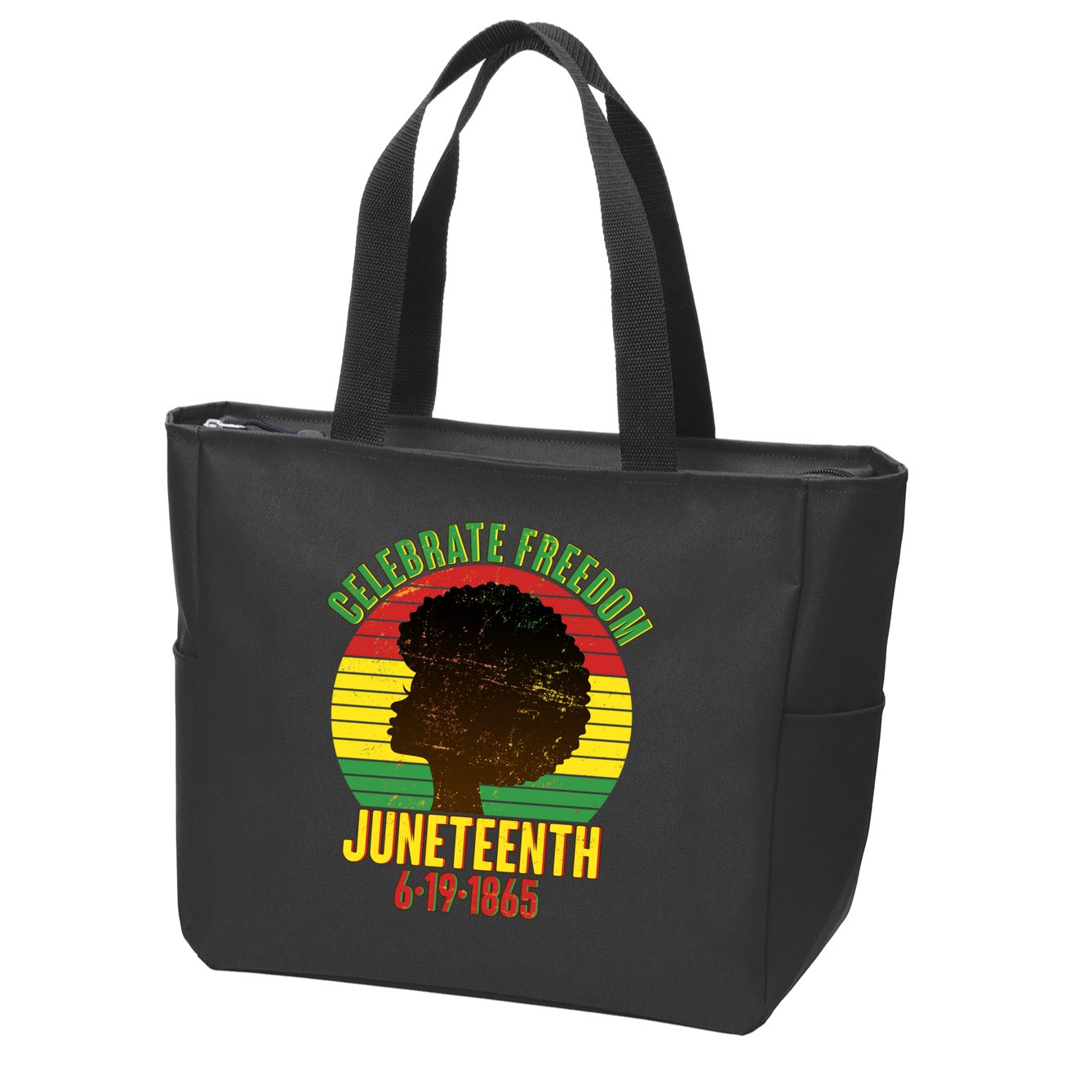 Celebrate Freedom Juneteenth 6-19-1865 Zip Tote Bag