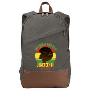 Celebrate Freedom Juneteenth 6-19-1865 Cotton Canvas Backpack