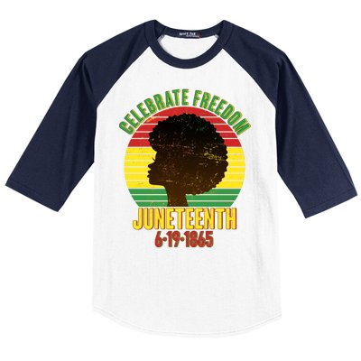 Celebrate Freedom Juneteenth 6-19-1865 Baseball Sleeve Shirt