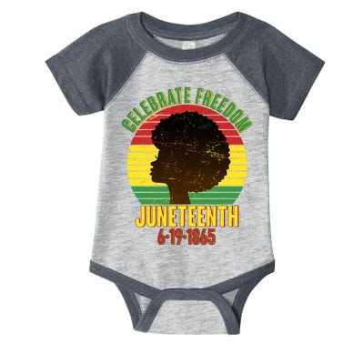 Celebrate Freedom Juneteenth 6-19-1865 Infant Baby Jersey Bodysuit