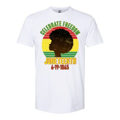 Celebrate Freedom Juneteenth 6-19-1865 Softstyle CVC T-Shirt