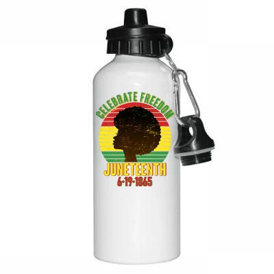 Celebrate Freedom Juneteenth 6-19-1865 Aluminum Water Bottle