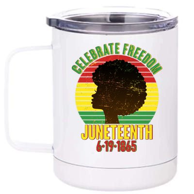 Celebrate Freedom Juneteenth 6-19-1865 12 oz Stainless Steel Tumbler Cup