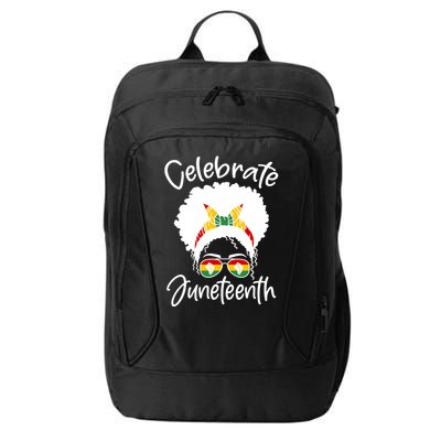 Celebrate Juneteenth Afro Bandana Traditional Colors City Backpack