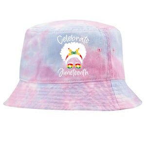 Celebrate Juneteenth Afro Bandana Traditional Colors Tie-Dyed Bucket Hat