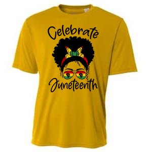 Celebrate Juneteenth Afro Bandana Traditional Colors Cooling Performance Crew T-Shirt