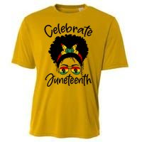 Celebrate Juneteenth Afro Bandana Traditional Colors Cooling Performance Crew T-Shirt