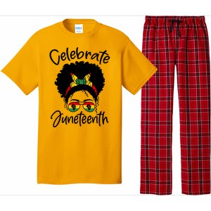 Celebrate Juneteenth Afro Bandana Traditional Colors Pajama Set