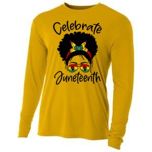 Celebrate Juneteenth Afro Bandana Traditional Colors Cooling Performance Long Sleeve Crew