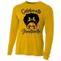 Celebrate Juneteenth Afro Bandana Traditional Colors Cooling Performance Long Sleeve Crew