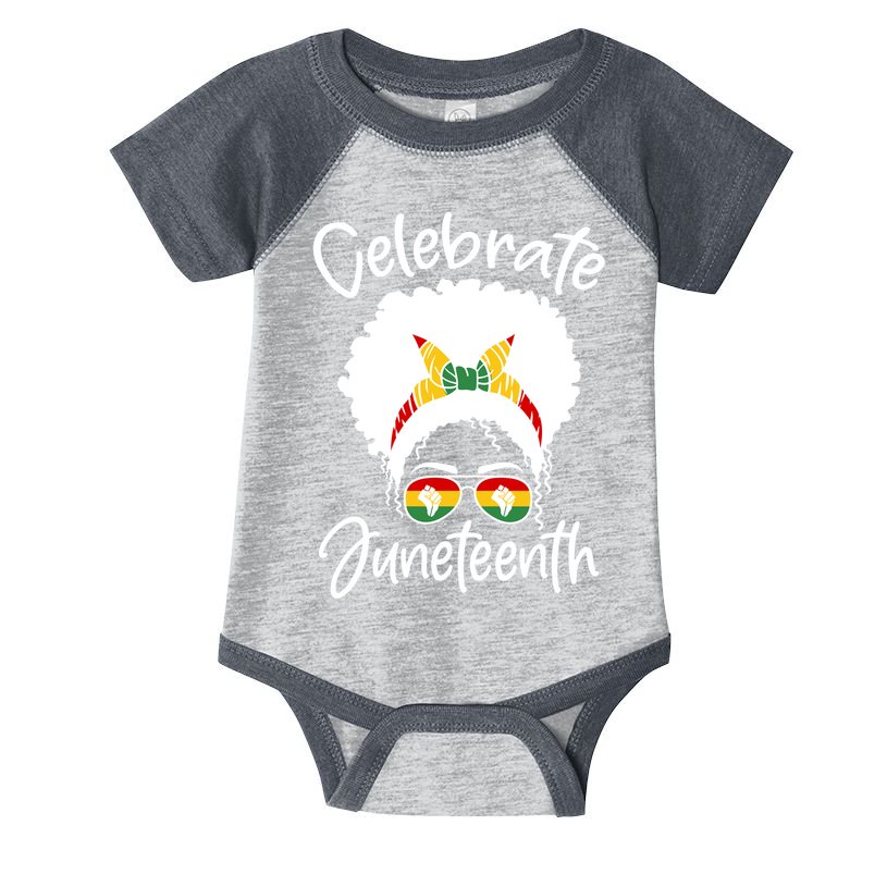 Celebrate Juneteenth Afro Bandana Traditional Colors Infant Baby Jersey Bodysuit