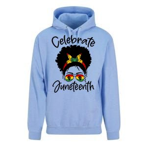 Celebrate Juneteenth Afro Bandana Traditional Colors Unisex Surf Hoodie