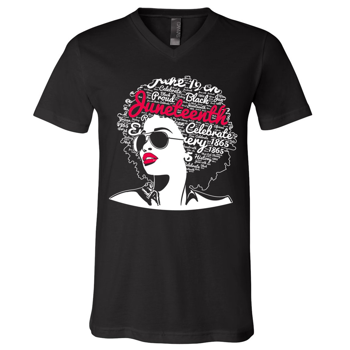 Celebrate Juneteenth June 19th Black History V-Neck T-Shirt