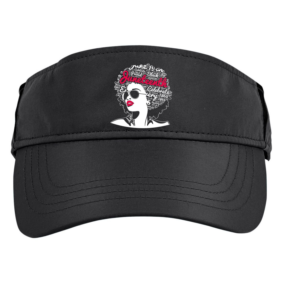 Celebrate Juneteenth June 19th Black History Adult Drive Performance Visor