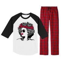 Celebrate Juneteenth June 19th Black History Raglan Sleeve Pajama Set