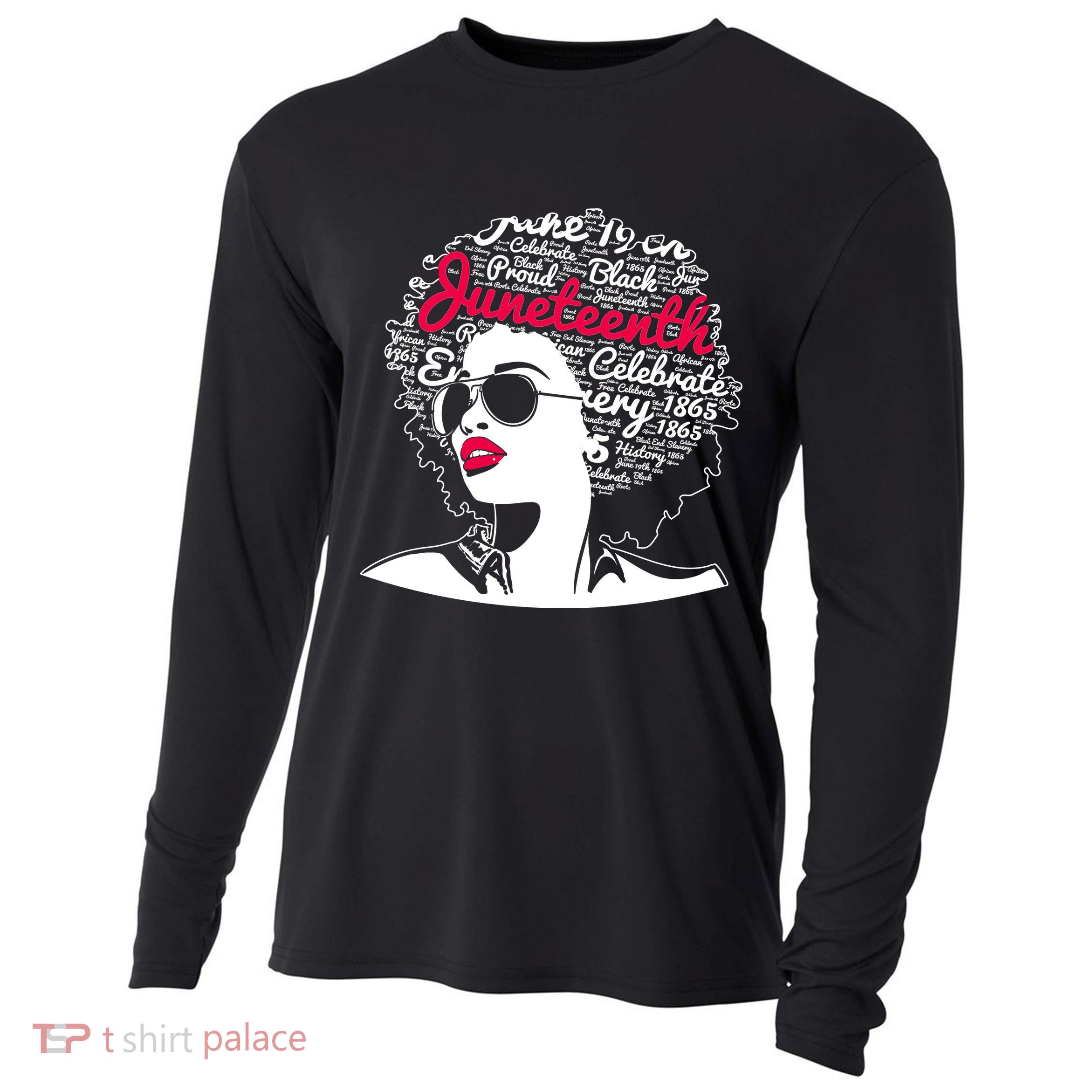 Celebrate Juneteenth June 19th Black History Cooling Performance Long Sleeve Crew