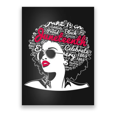 Celebrate Juneteenth June 19th Black History Poster