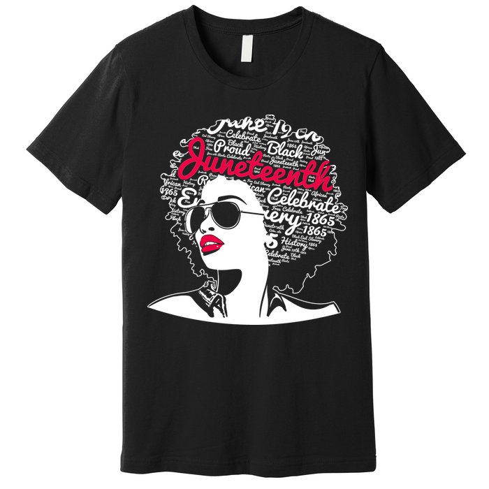 Celebrate Juneteenth June 19th Black History Premium T-Shirt