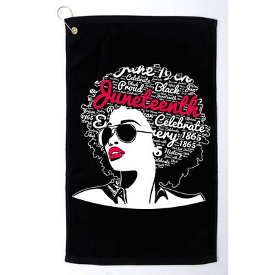 Celebrate Juneteenth June 19th Black History Golf Towel