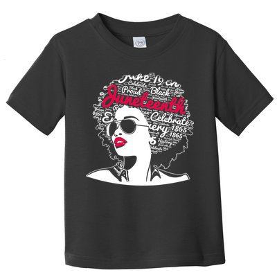 Celebrate Juneteenth June 19th Black History Toddler T-Shirt