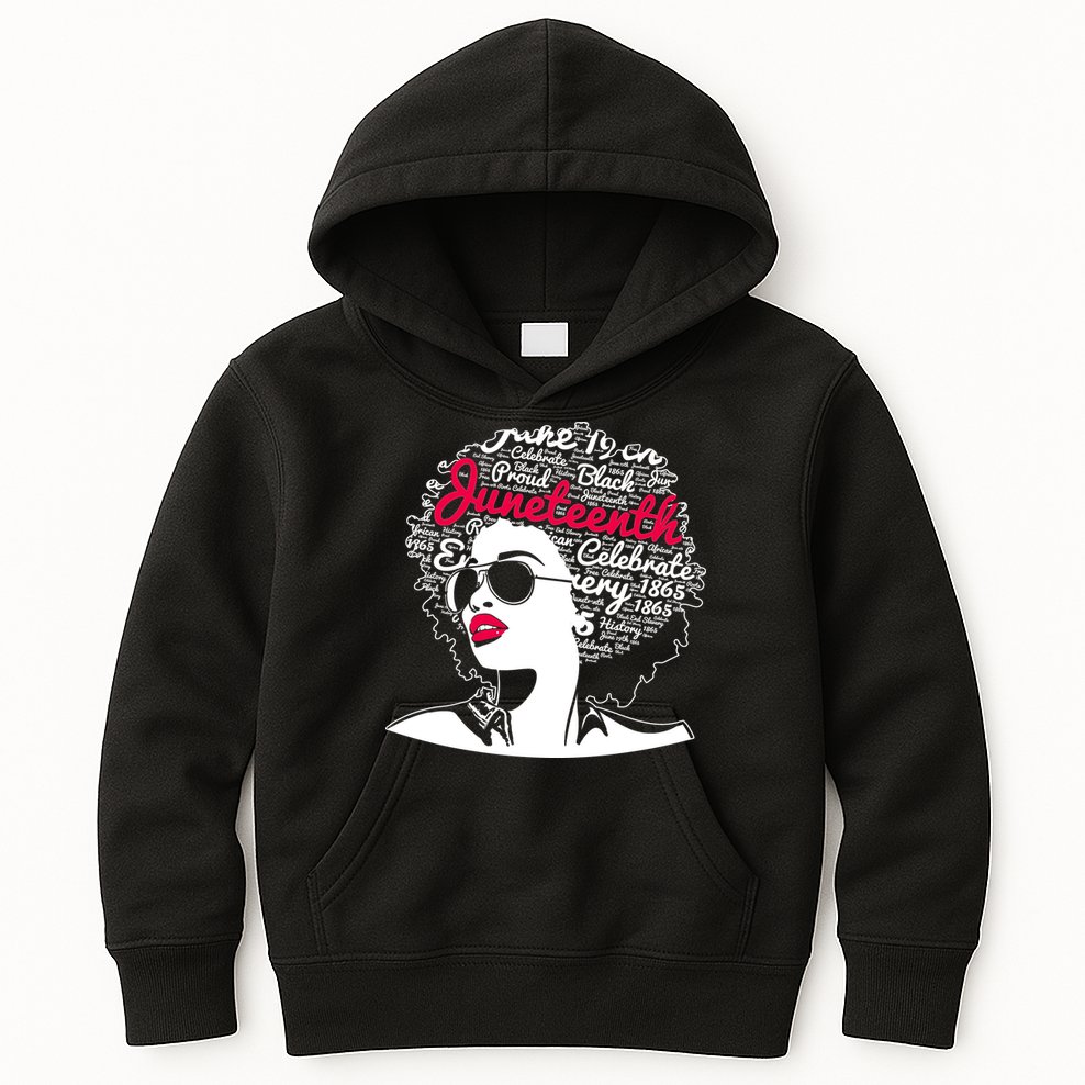 Celebrate Juneteenth June 19th Black History Kids Hoodie