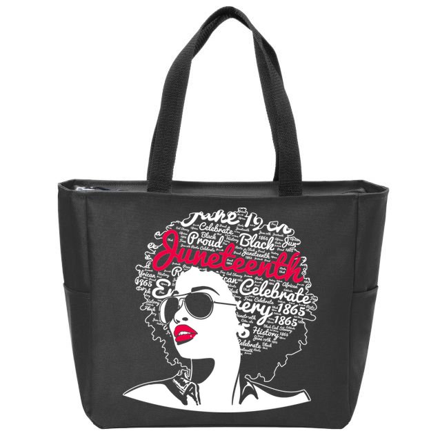 Celebrate Juneteenth June 19th Black History Zip Tote Bag