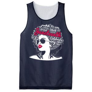 Celebrate Juneteenth June 19th Black History Mesh Reversible Basketball Jersey Tank