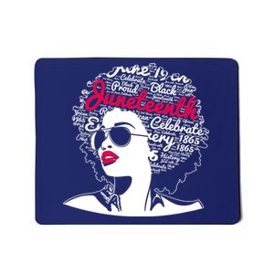 Celebrate Juneteenth June 19th Black History Mousepad