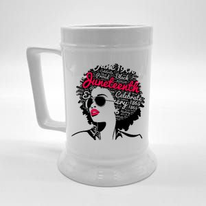 Celebrate Juneteenth June 19th Black History Beer Stein