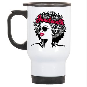 Celebrate Juneteenth June 19th Black History Stainless Steel Travel Mug