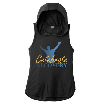 Celebrate Recovery Ladies PosiCharge Tri-Blend Wicking Draft Hoodie Tank