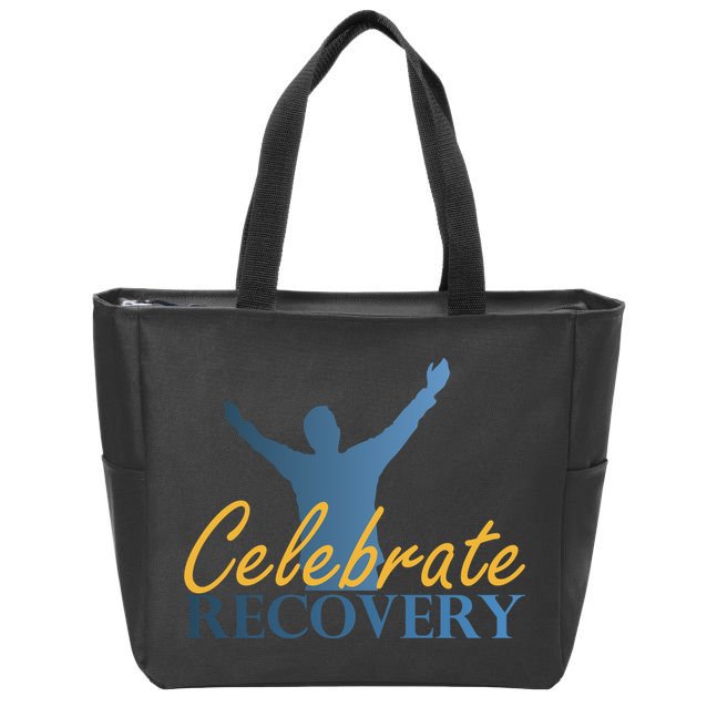 Celebrate Recovery Zip Tote Bag