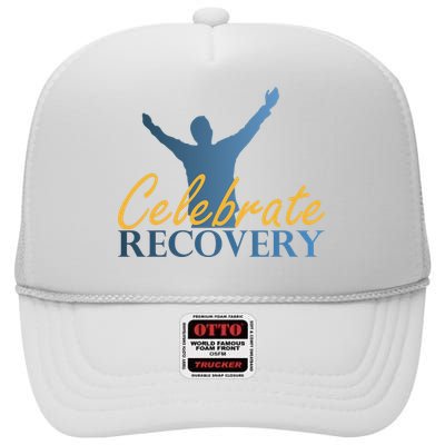 Celebrate Recovery High Crown Mesh Back Trucker Hat